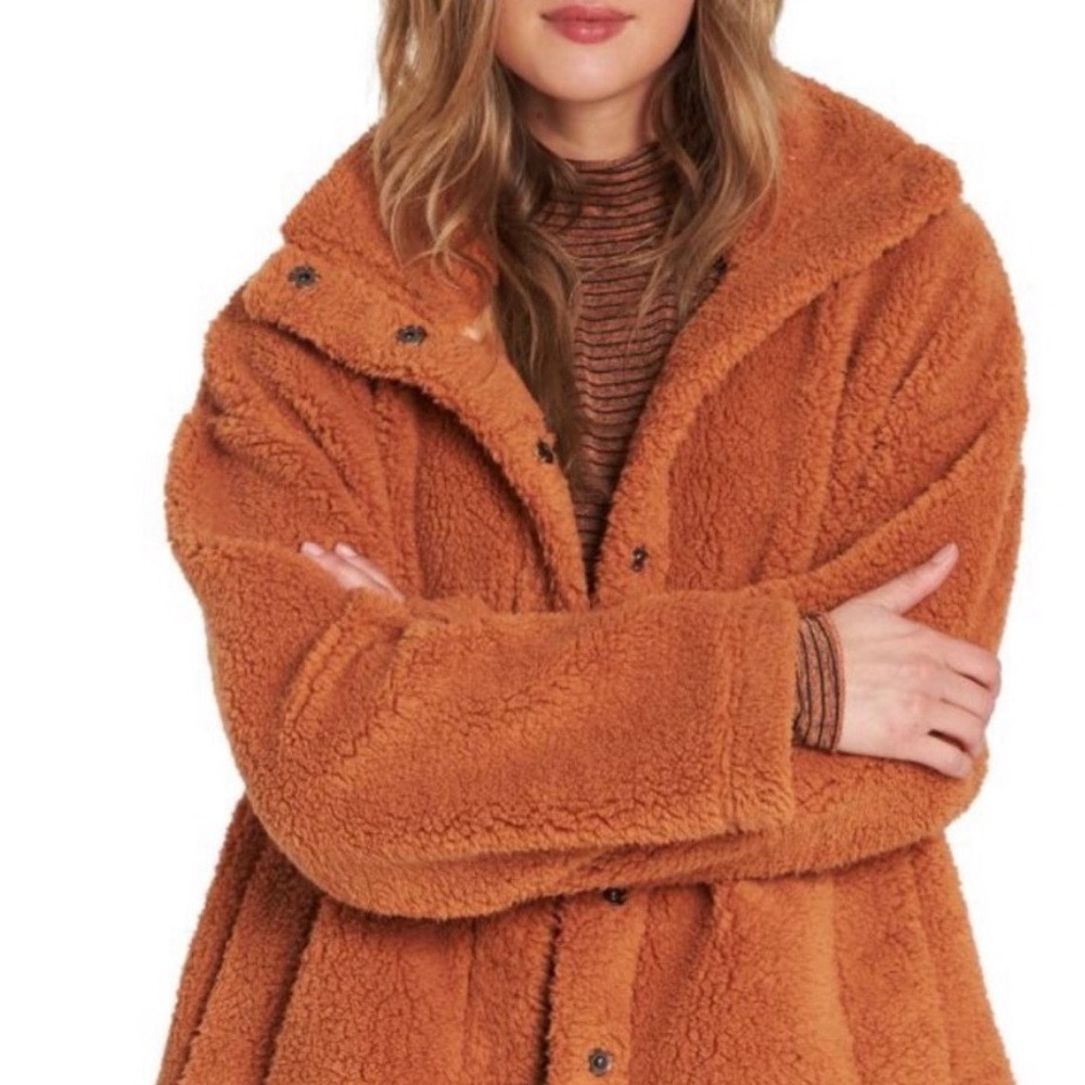 Billabong Women's Teddy Jacket in Warm Rust